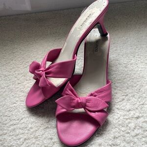 Alfani Leather Made Pink Kitten Heels